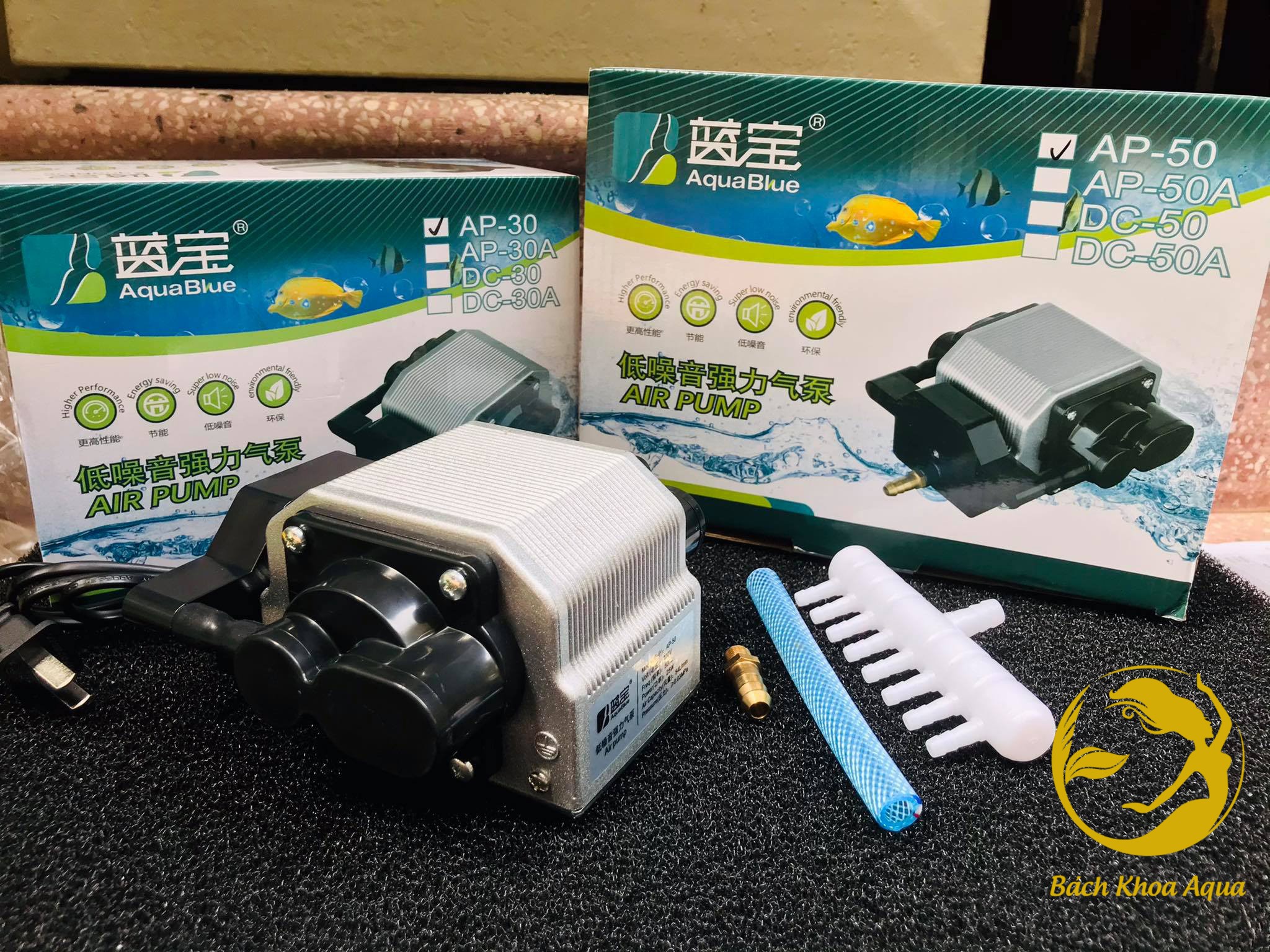 Máy sủi oxy Aquablue AP 30 50 công suất lớn